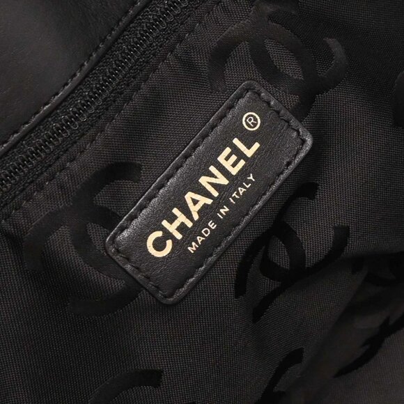 Chanel Navy Straw Tote Handbag 144693 - Picture 7 of 10